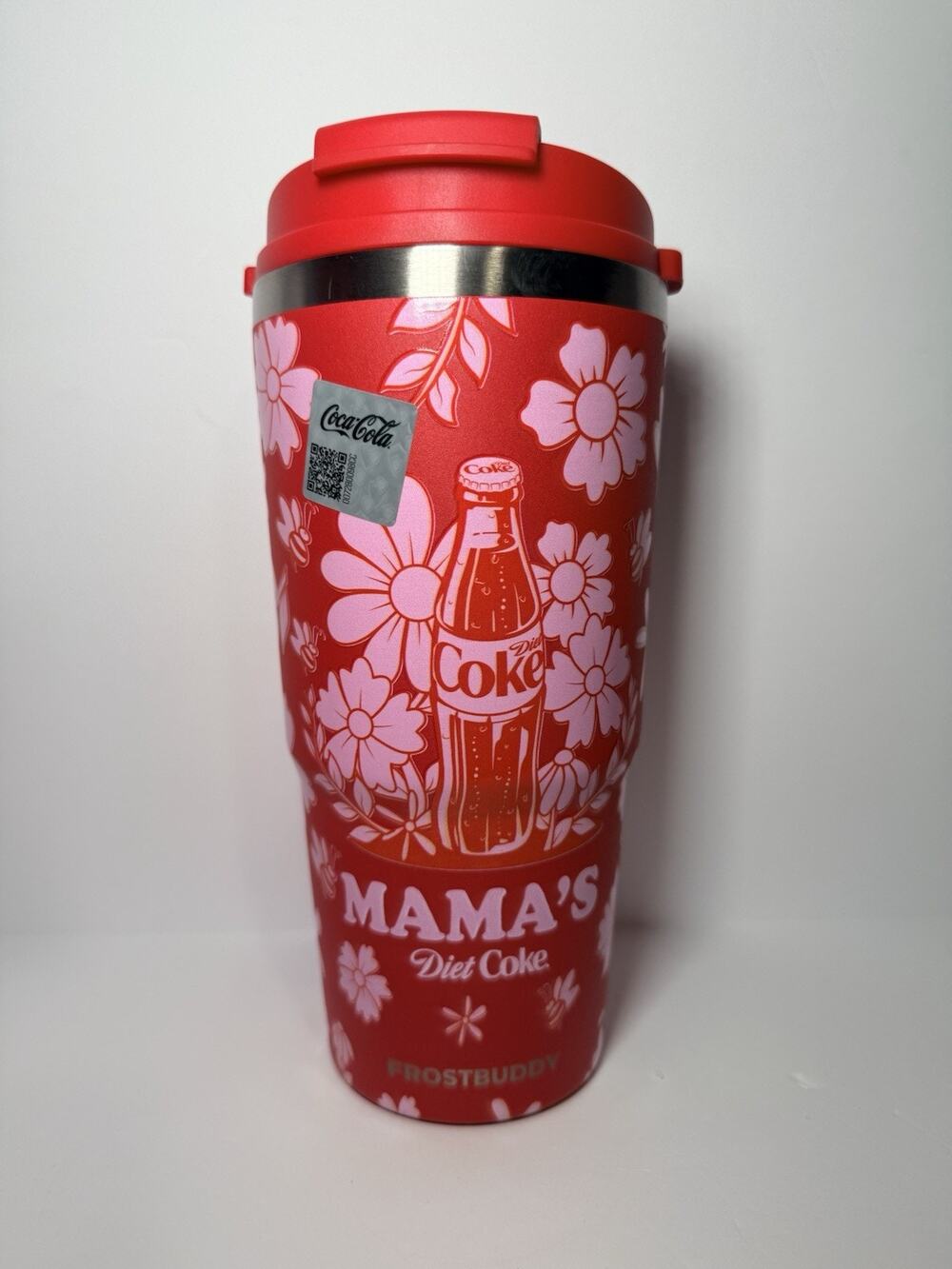 Frost Buddy Coca-Cola MAMA'S DIET COKE To Go Buddy OG LID Insulator Tumbler NIB